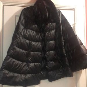 Black Puffer Cape